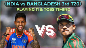 India vs Bangladesh 3rd T20 Playing 11 2024