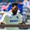 मोहम्मद सिराज का जीवन परिचय - Mohammed Siraj Biography In Hindi